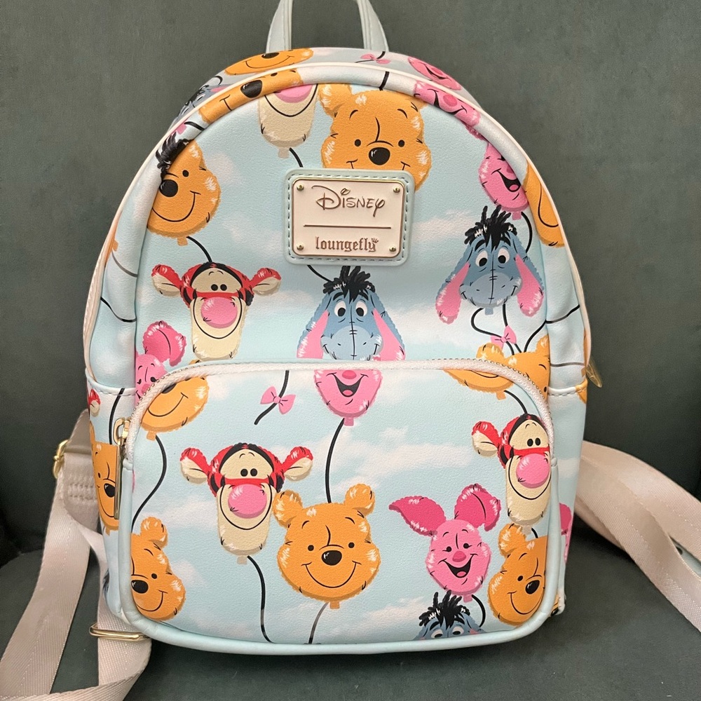 Loungefly Disney Winnie the Pooh Balloon Friends Backpack Purse